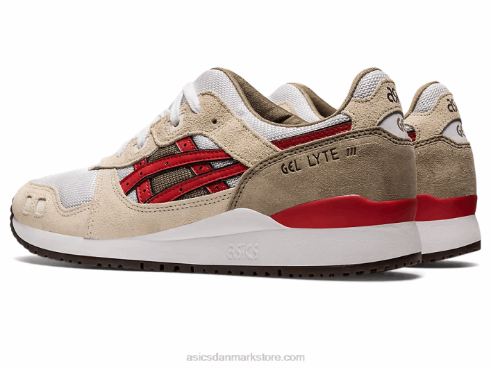 Asicsgel-lyte iii og 60Z41094 røg grå/rød alarm