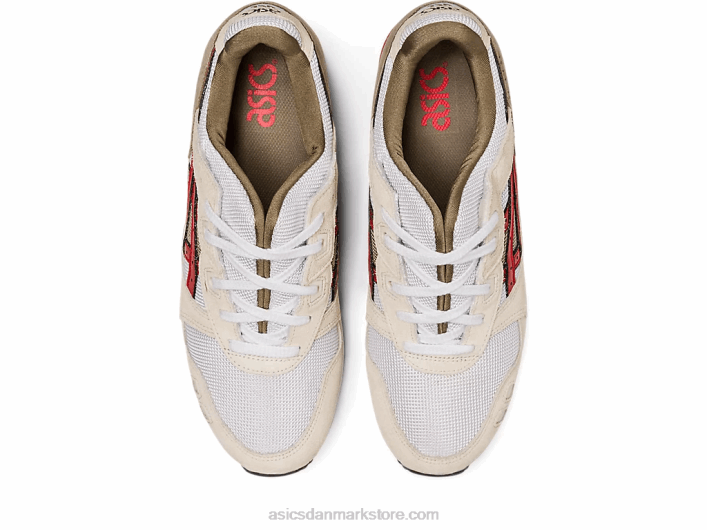 Asicsgel-lyte iii og 60Z41094 røg grå/rød alarm