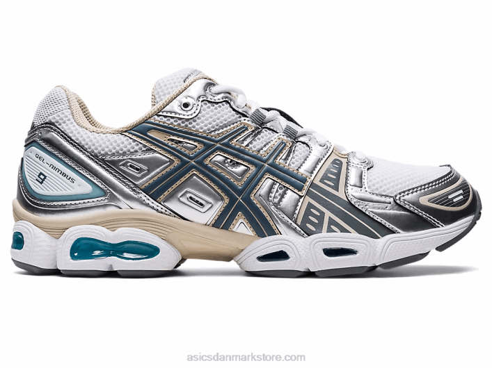 Asicsgel-nimbus 9 60Z41000 hvid/stålgrå