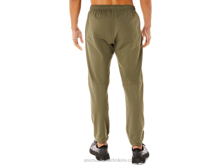 Asicsbukser i børstet strik til mænd 60Z4746 kappe grøn