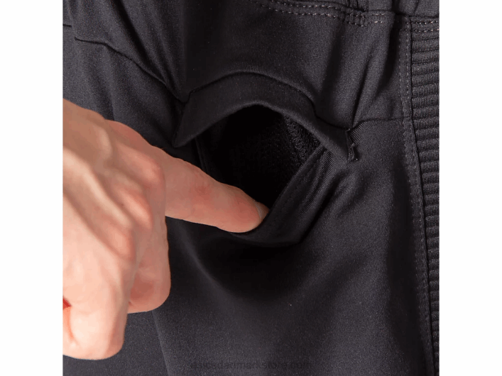 Asicstermopolis fleece bukser til mænd 60Z42061 ydeevne sort