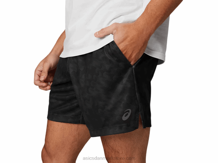 Asics7 tommer strik træningsshorts til mænd 60Z41779 ydeevne sort