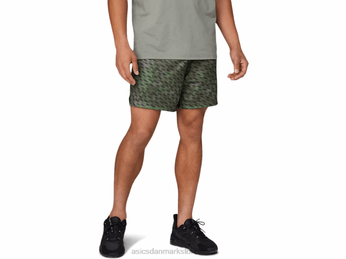 Asics7 tommer strik træningsshorts til mænd 60Z41784 lav grøn