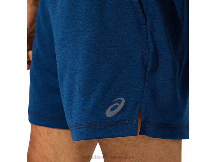 Asics7 tommer strik træningsshorts til mænd 60Z41891 fransk blå lyng