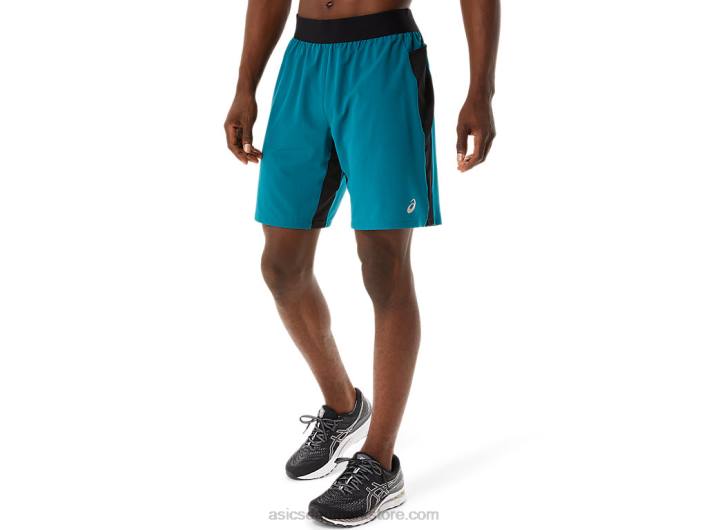 Asics9-tommers mixerkort til mænd 60Z41052 fløjlsfyr/performance sort