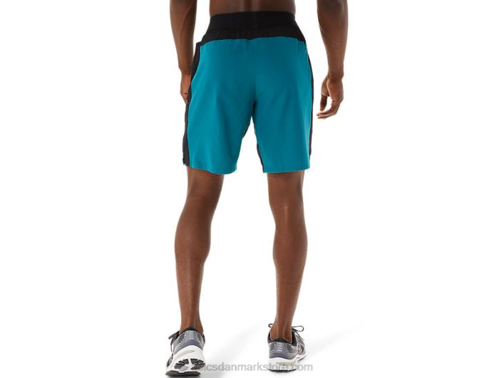 Asics9-tommers mixerkort til mænd 60Z41052 fløjlsfyr/performance sort