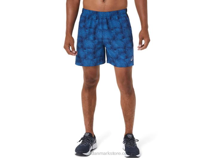 Asicsherre 5in pr lyte short 60Z41040 tie dye blue print/perf sort