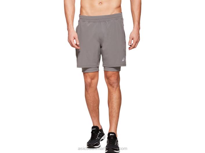 Asicsherre fietro 7in 2 n 1 kort 60Z41994 kulstof