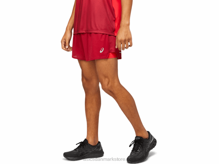 Asicsherreventiler 2-n-1 5i kort 60Z41803 bordeaux/elektrisk rød