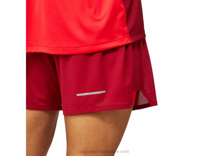 Asicsherreventiler 2-n-1 5i kort 60Z41803 bordeaux/elektrisk rød