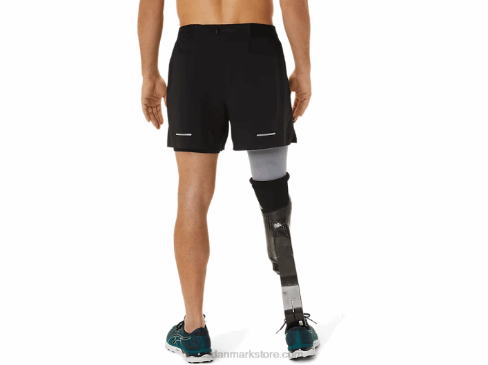 Asicsmænds vej 2-n-1 5i kort 60Z41053 ydeevne sort