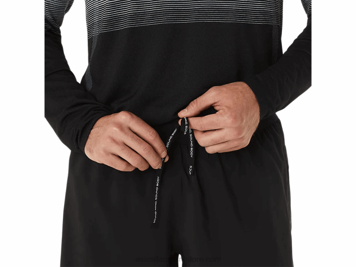 Asicsmænds vej 2-n-1 5i kort 60Z41053 ydeevne sort