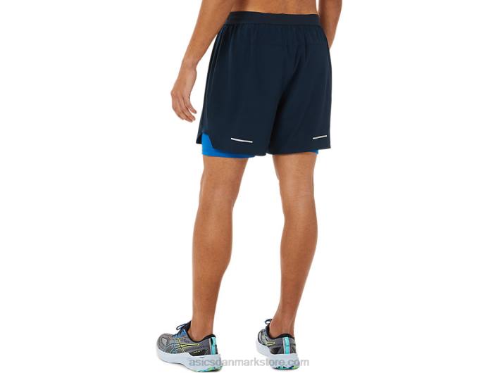 Asicsmænds vej 2-n-1 7i kort 60Z41478 fransk blå/sø kørsel
