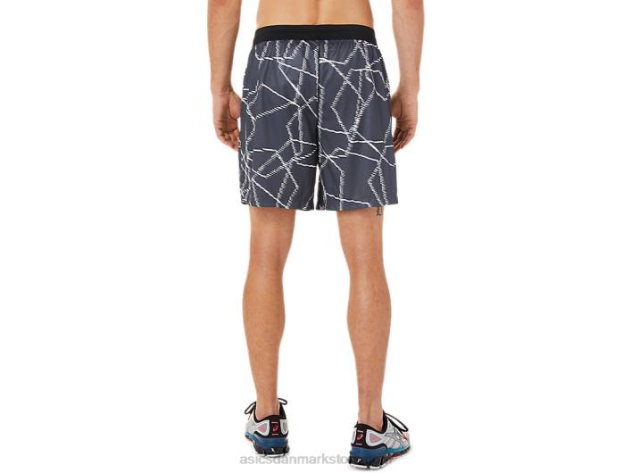 Asicssæsonbetonede shorts med all over print til mænd 60Z41436 bærer grå