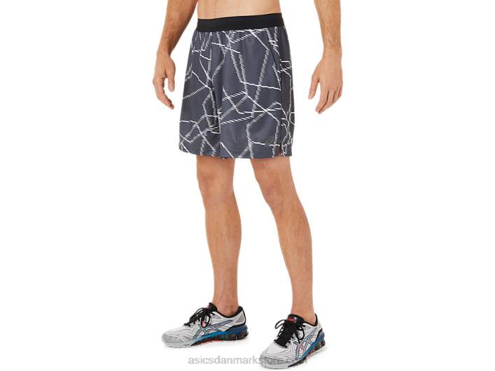 Asicssæsonbetonede shorts med all over print til mænd 60Z41436 bærer grå