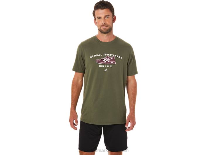 Asics1977 sportstøj t-shirt 60Z41654 oliven lærred