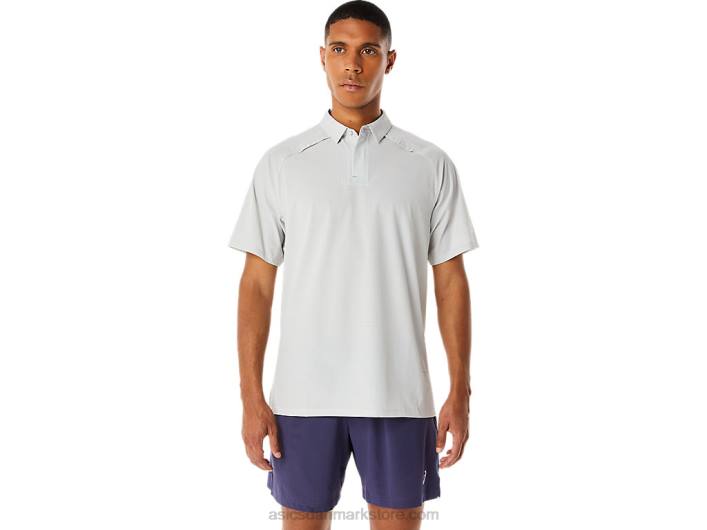 Asicsactibreeze jacquard poloshirt til mænd 60Z4275 gletsjergrå