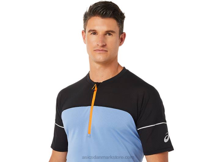 Asicsfujitrail top til mænd 60Z41433 blå harmoni/performance sort