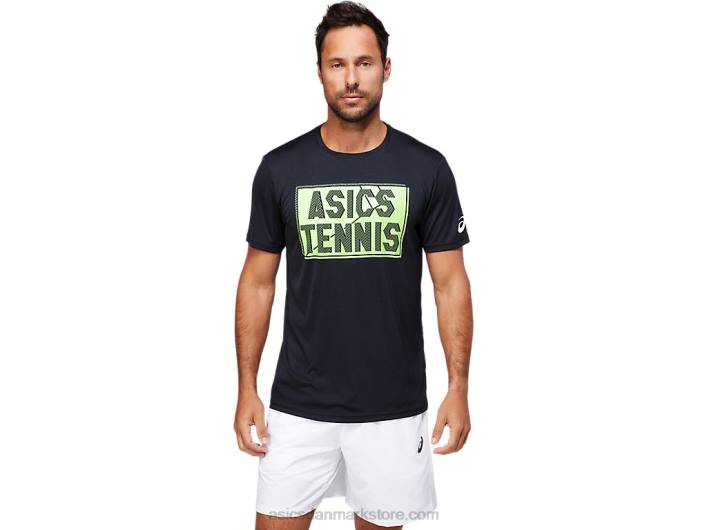 Asicsgrafisk t-shirt til mænd 60Z41791 ydeevne sort