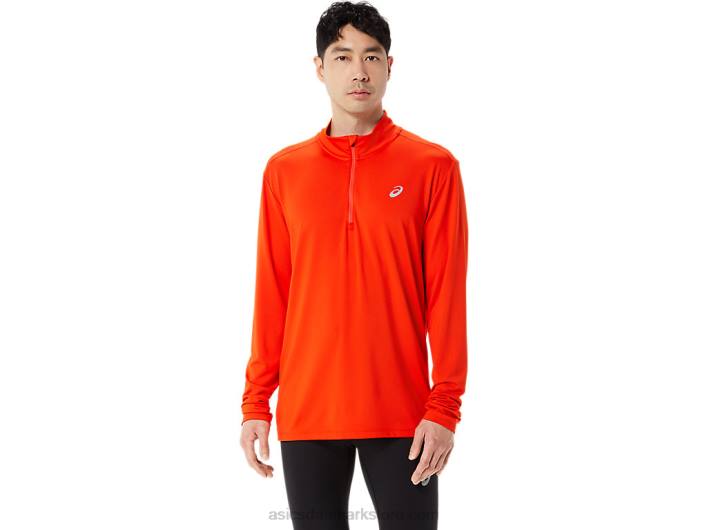 Asicshalv lynlås til mænd 60Z4966 cherry tomat