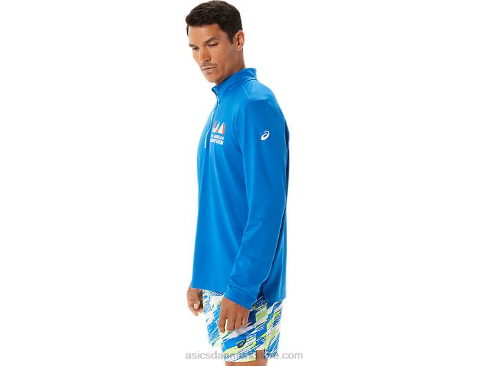 Asicsherre færdigsæt halv zip lam 60Z41339 søkørsel/hazard green