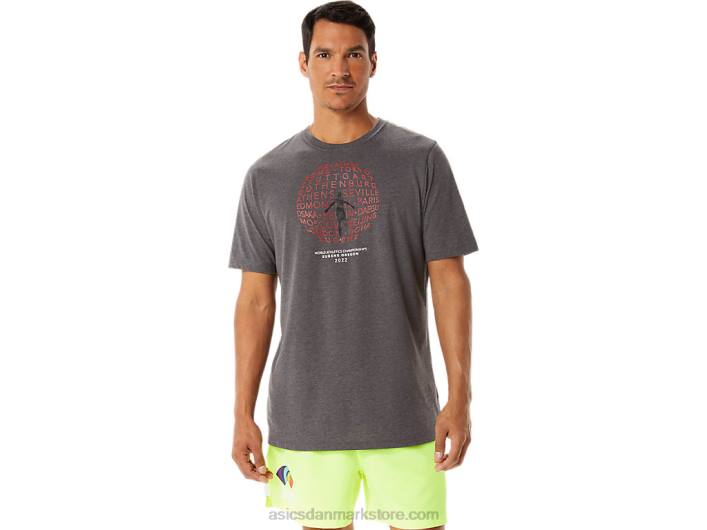Asicsherre grafisk kortærmet wch 60Z41280 mørkegrå lyng