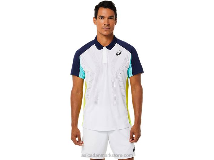 Asicsherre match polo-shirt 60Z41504 strålende hvid/is mynte