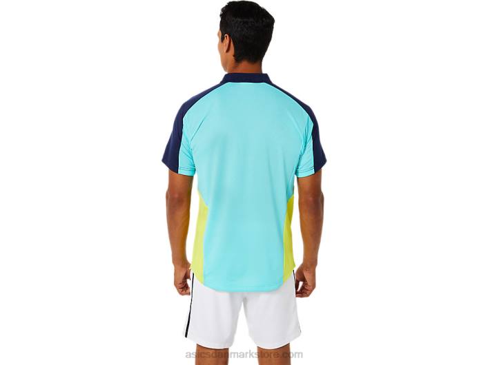 Asicsherre match polo-shirt 60Z41504 strålende hvid/is mynte