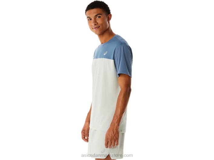 Asicsherre race kortærmet top 60Z422 stål blå/lys salvie