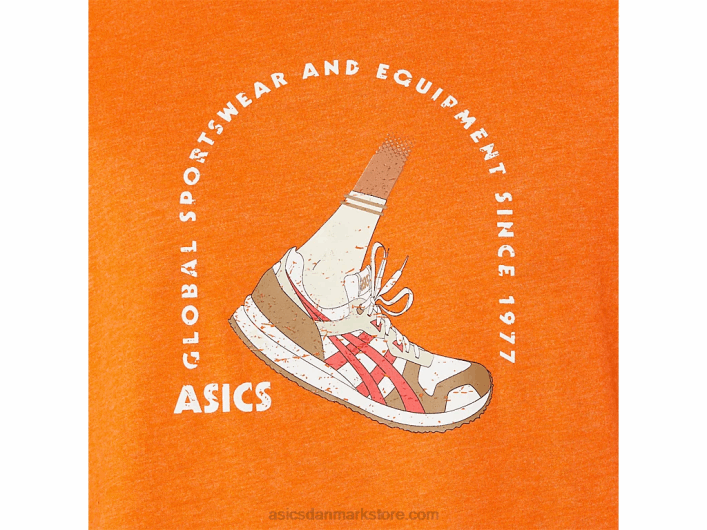 Asicskortærmet 1977 global sportstøj t-shirt 60Z41268 morgenfruelyng