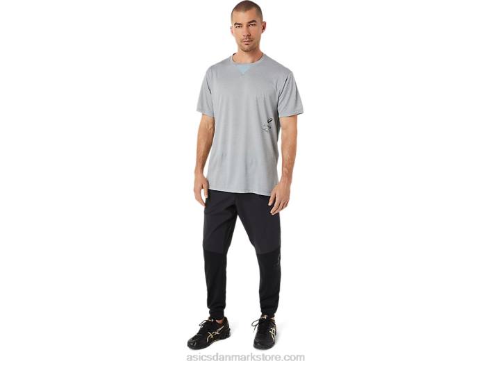 Asicskortærmet actibreeze jacquard top til mænd 60Z41515 pladestenslyng