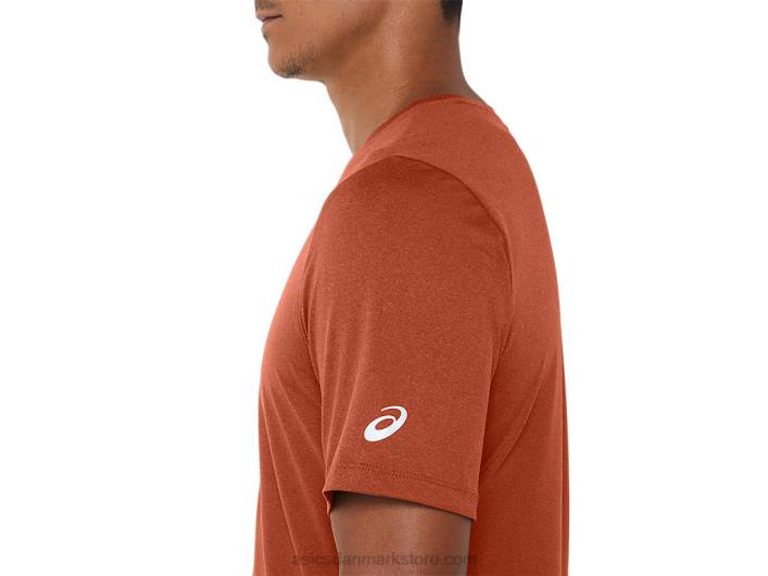 Asicskortærmet hthr tech top til mænd 60Z4163 krydderi latte lyng