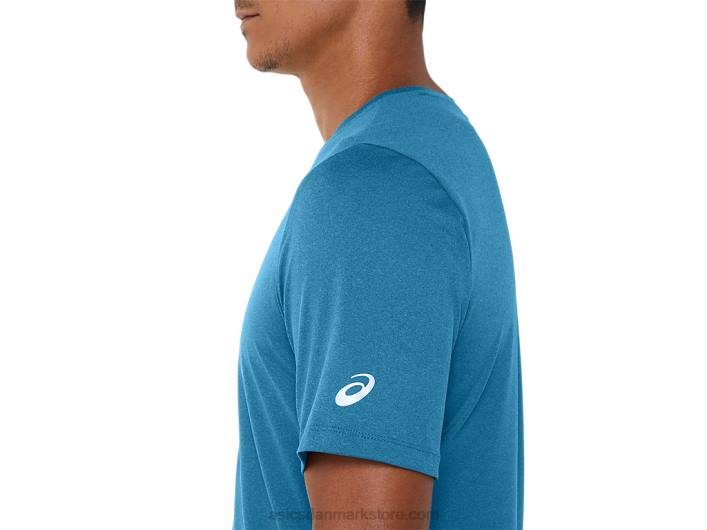 Asicskortærmet hthr tech top til mænd 60Z4170 ø blå lyng
