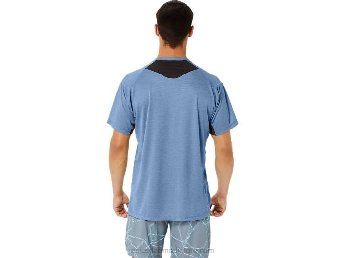 Asicskortærmet top med gel-cool print til mænd 60Z41354 storhajlyng