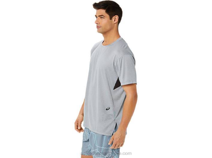 Asicskortærmet top med gel-cool print til mænd 60Z41421 pladestenslyng