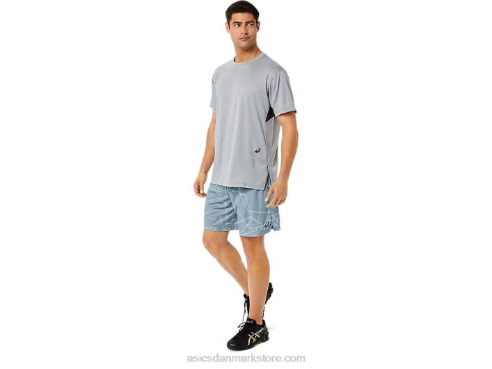 Asicskortærmet top med gel-cool print til mænd 60Z41421 pladestenslyng