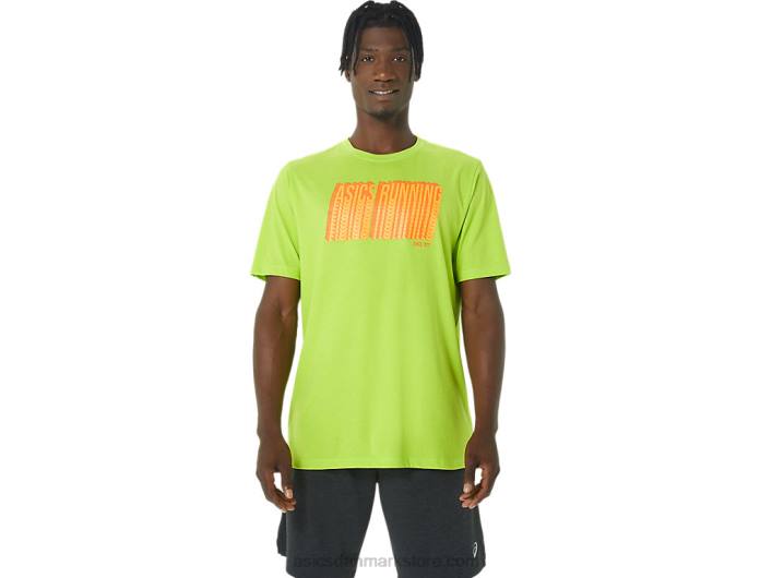 Asicslang abstrakt logo-t-shirt 60Z41033 limeskal