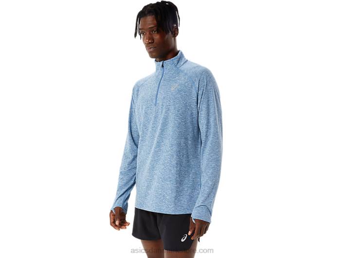 Asicsmænds tog sana 1/2 lynlås 60Z41084 azurblå lyng