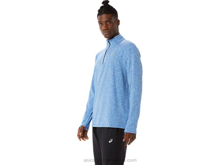 Asicsmænds tog sana 1/2 lynlås 60Z41470 sødrev lyng/fransk blå