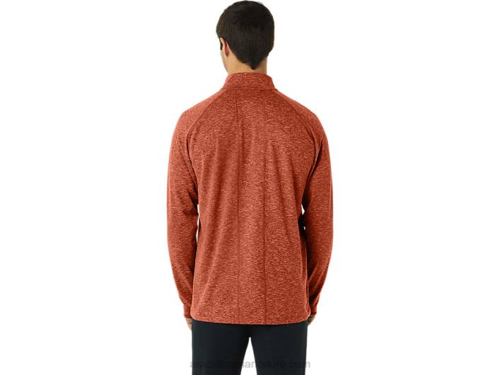 Asicsmænds tog sana 1/2 lynlås 60Z4194 krydderi latte lyng