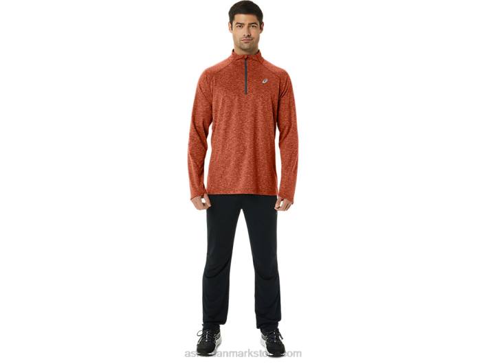 Asicsmænds tog sana 1/2 lynlås 60Z4194 krydderi latte lyng