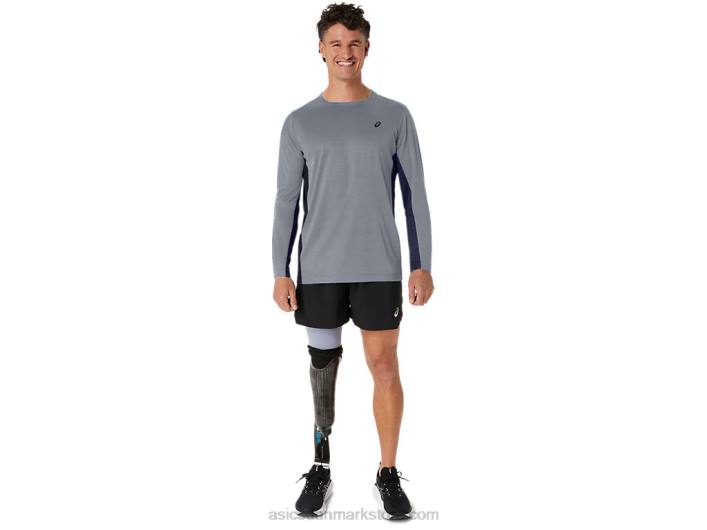 Asicsmænds tog sana langærmet 60Z4211 sheet rock/peacoat