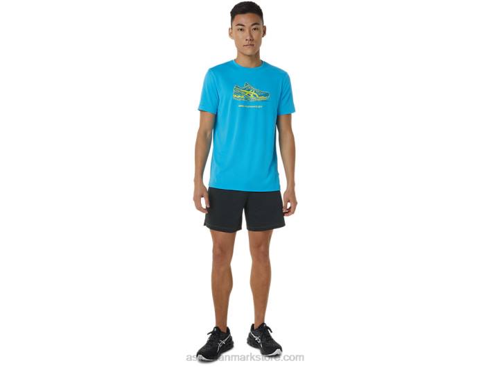 Asicssko grafisk kortærmet t-shirt 60Z41376 digital aqua