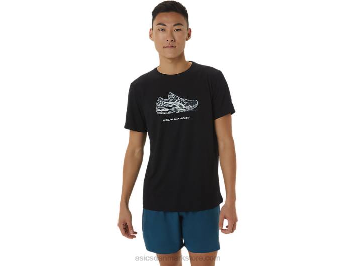 Asicssko grafisk kortærmet t-shirt 60Z41380 ydeevne sort