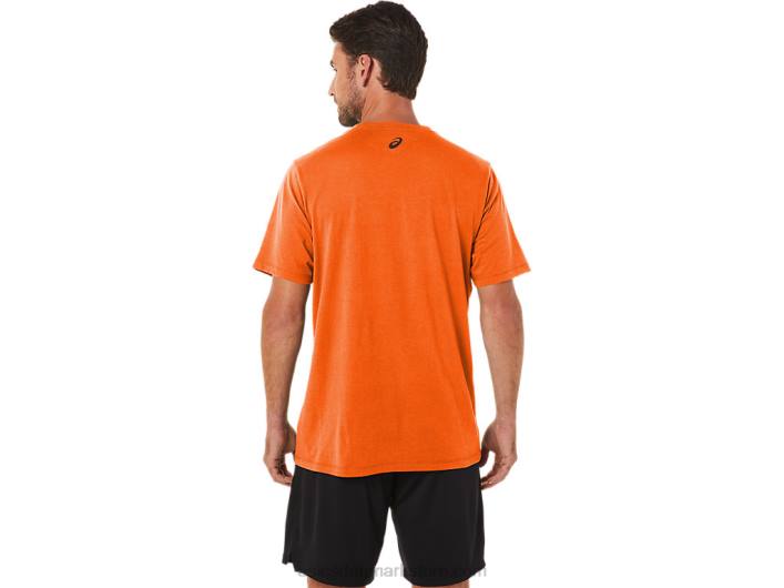 Asicssunrise runner grafisk t-shirt 60Z41186 morgenfrue orange lyng