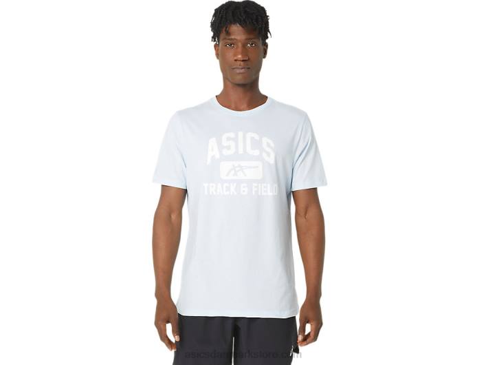 Asicsunisex atletik grafisk t-shirt 60Z4179 blød himmel