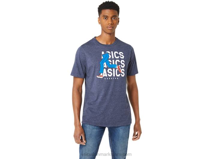 Asicsunisex blue jean mile crew t-shirt 60Z425 ærtelyng