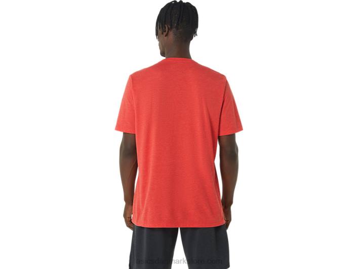 Asicsunisex wrestling grafisk t-shirt 60Z4848 klassisk rød lyng