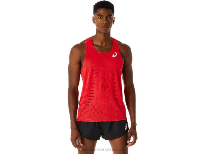 Asicsactibreeze jacquard singlet til mænd 60Z4130 elektrisk rød