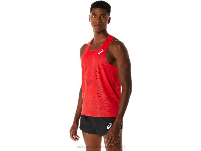 Asicsactibreeze jacquard singlet til mænd 60Z4130 elektrisk rød